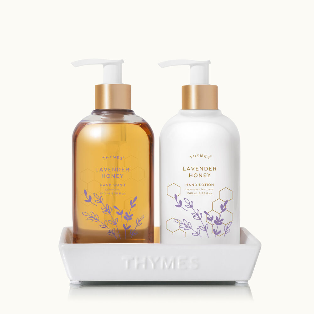 Thymes Lavender Sink Set with Hand Wash and Lotion image number 0